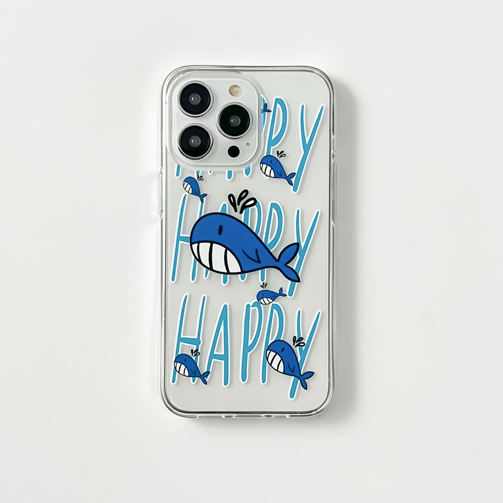(Jelly Case) Doodle Whale Jelly
