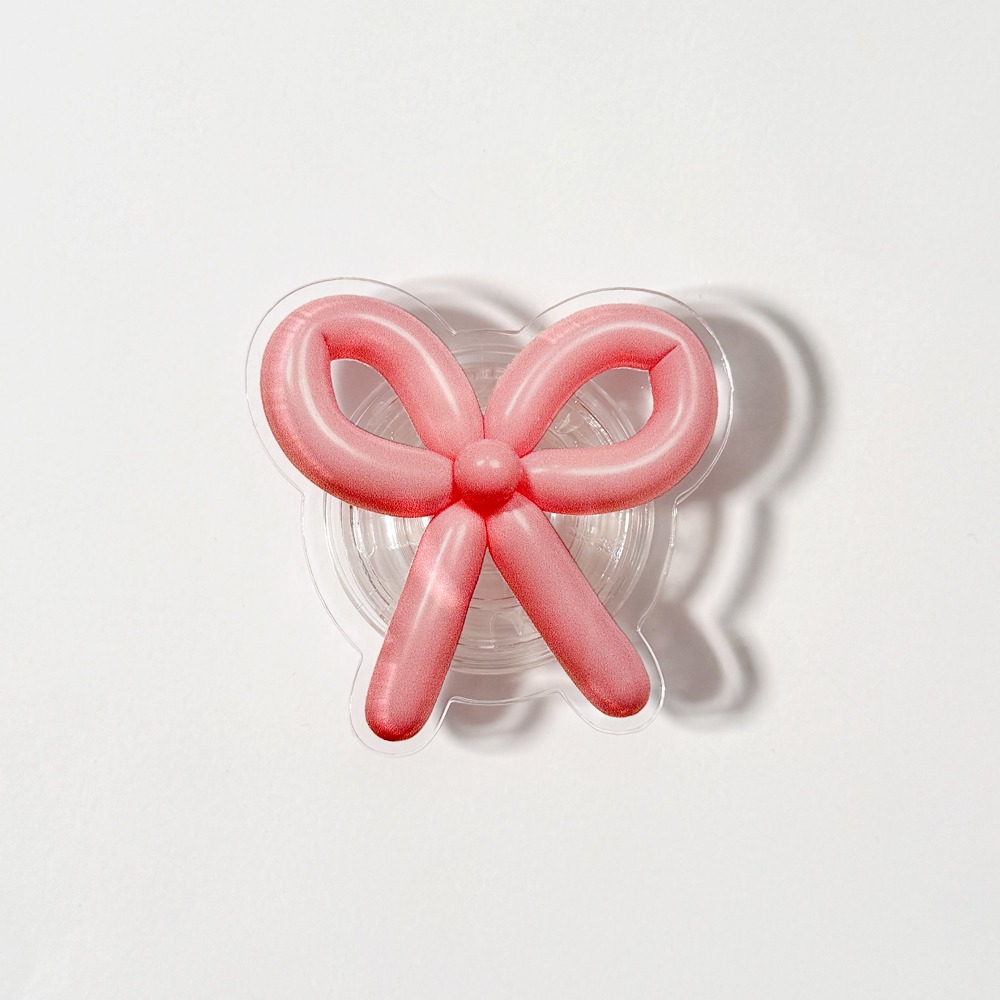 Balloon Ribbon Pink 벌룬 리본 핑크 (아크릴톡)