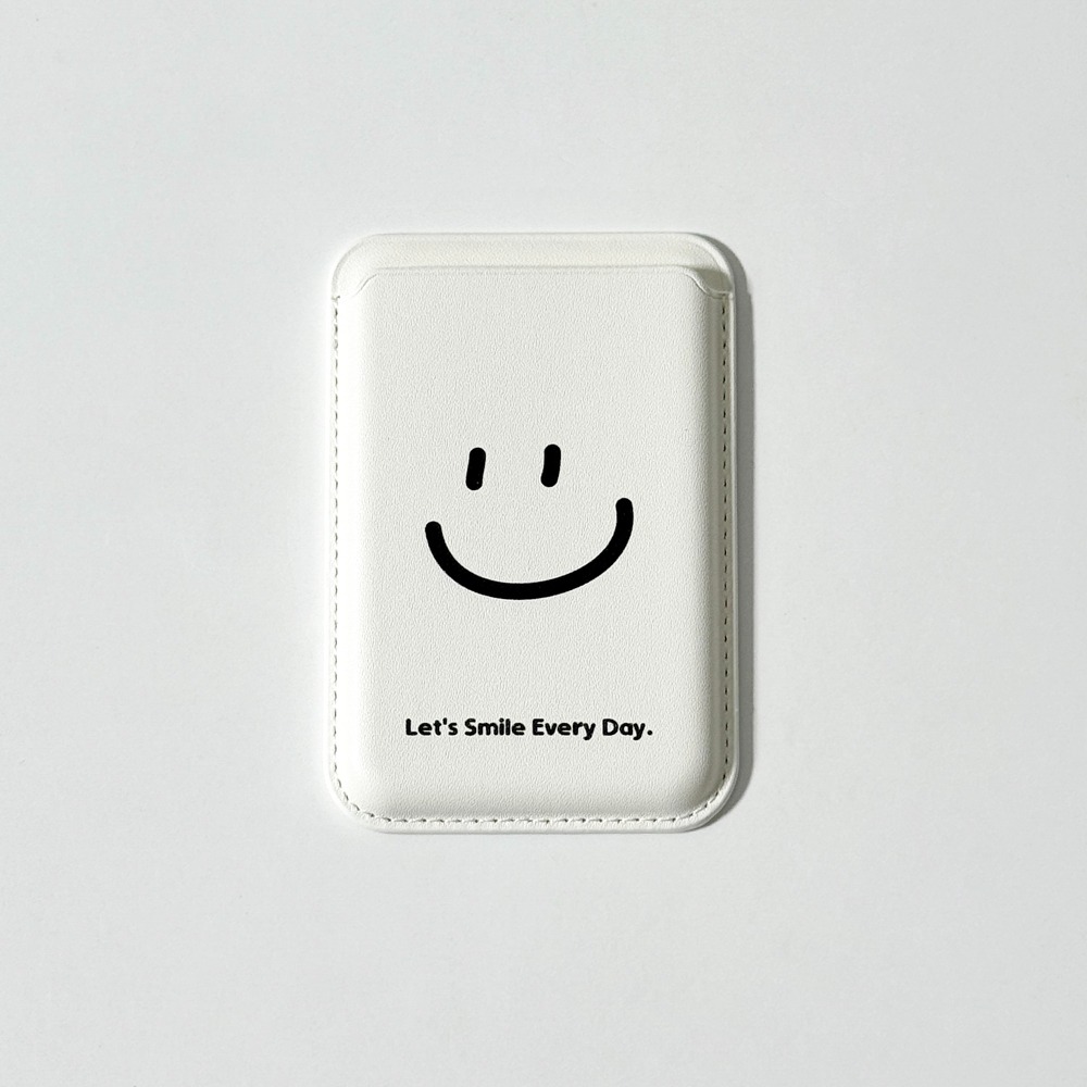Smile Color White 스마일 컬러 화이트 (카드 지갑)