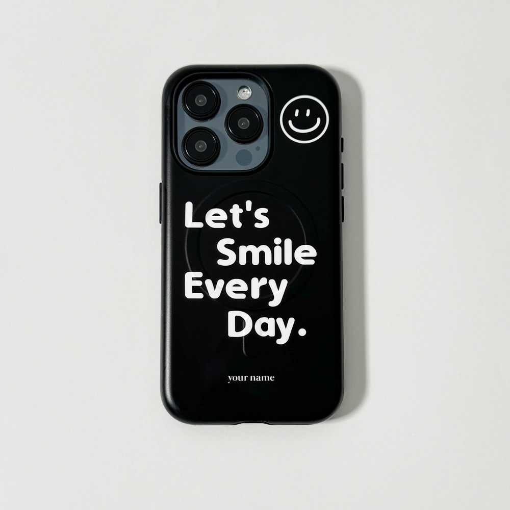 [맥세이프] Let&#039;s Smile Every Day 02 레츠 스마일 에브리 데이 02 (맥세이프 터프 케이스)