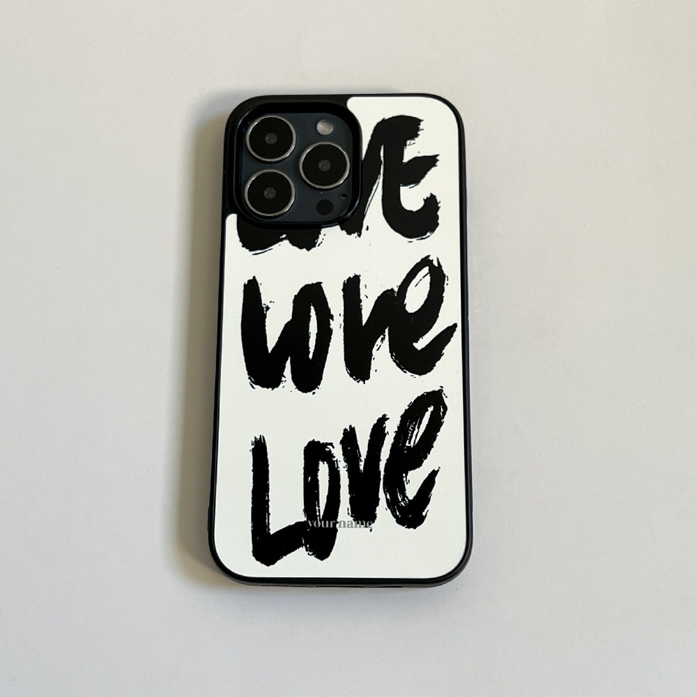 (TPU Case) Love Love Love Ivory