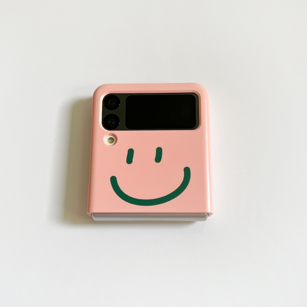 Smile Pink 스마일 핑크 (Z 플립 3.4.5 하드 케이스)