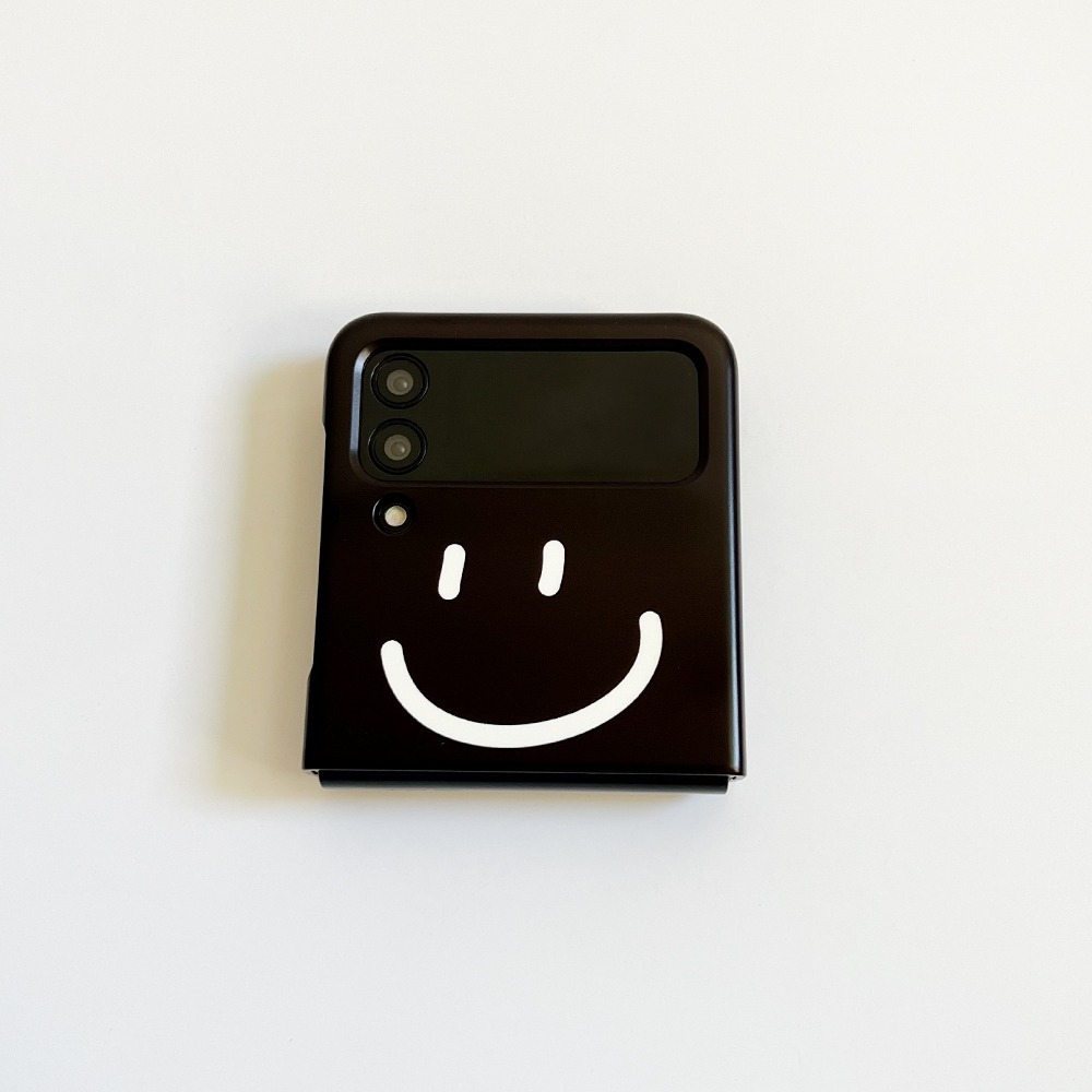 Smile Black 스마일 블랙 (Z 플립 3.4.5 하드 케이스)