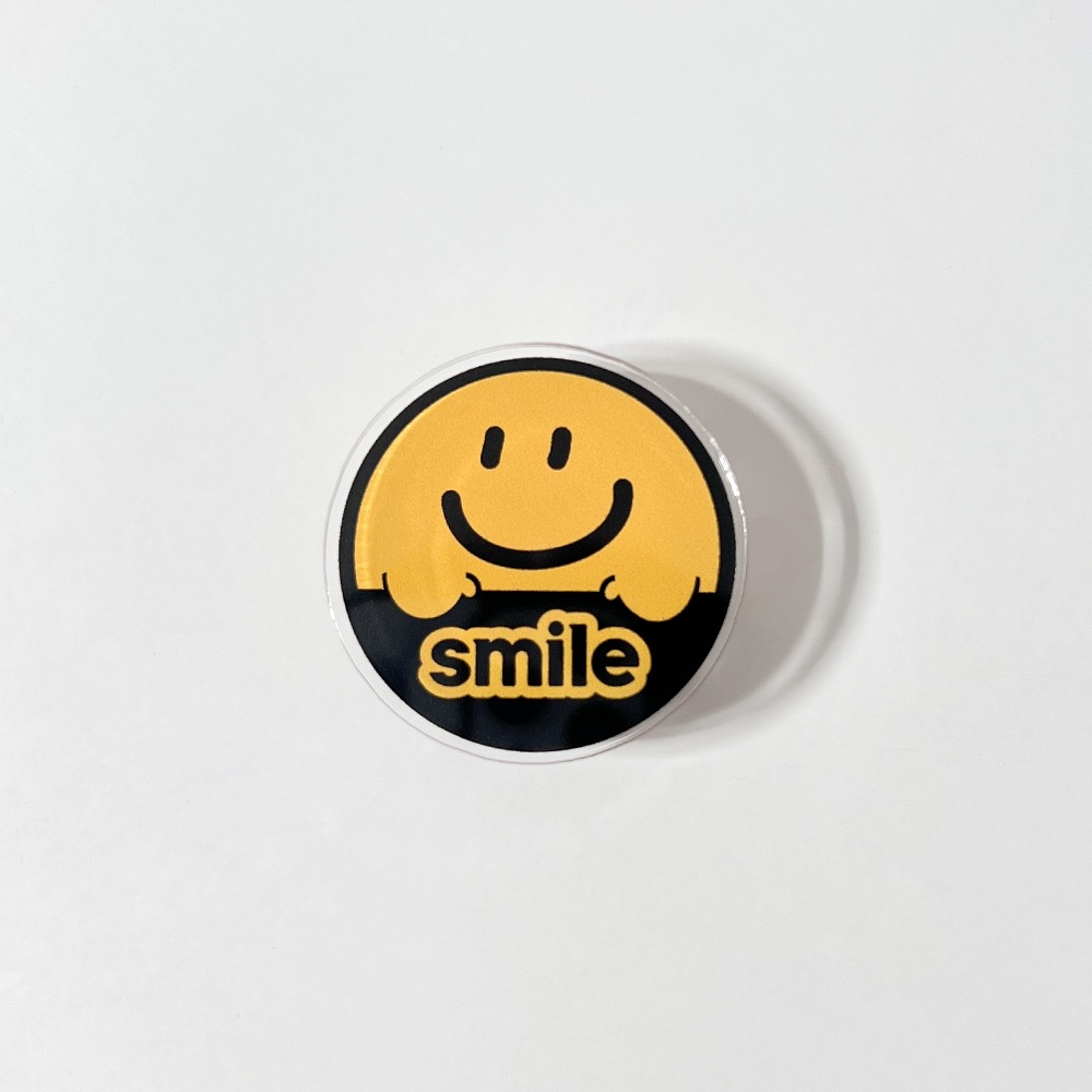 (Acrylic Tok) Sticky Smile Yellow 스티키 스마일 옐로 아크릴 톡