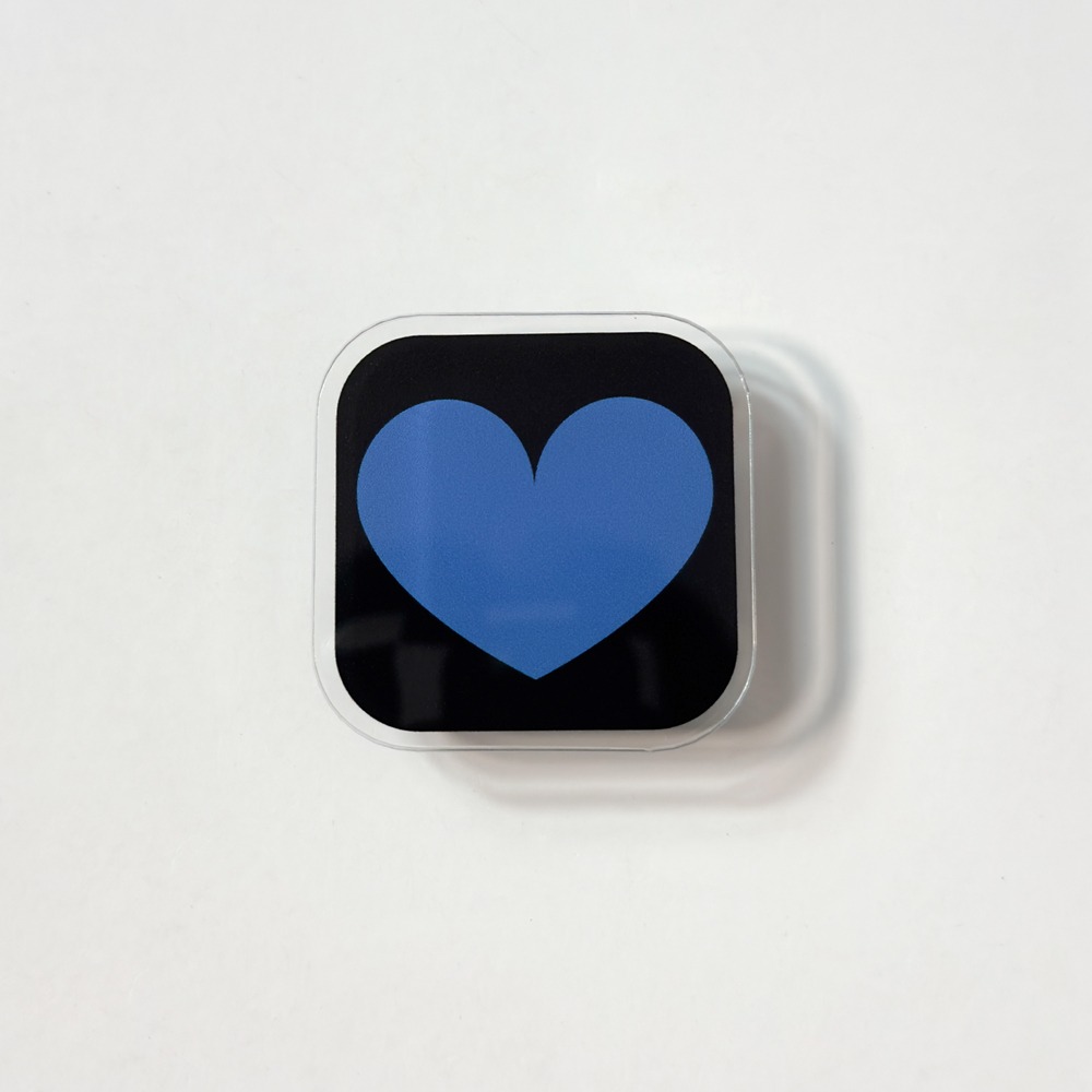 Heart Pattern Blue 하트 패턴 블루 (아크릴톡)