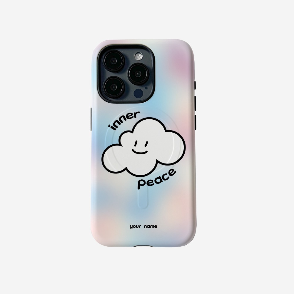 [맥세이프] Inner Peace 구름구름 Colorful 이너피스 구름구름 컬러풀 (맥세이프 터프 케이스)