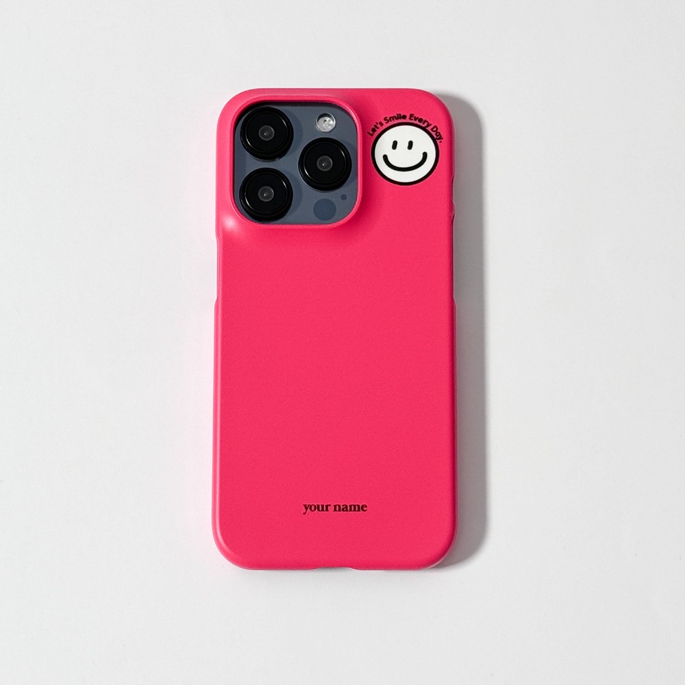 Smile Color Bright Pink 스마일 컬러 브라이트 핑크 (하드 케이스)