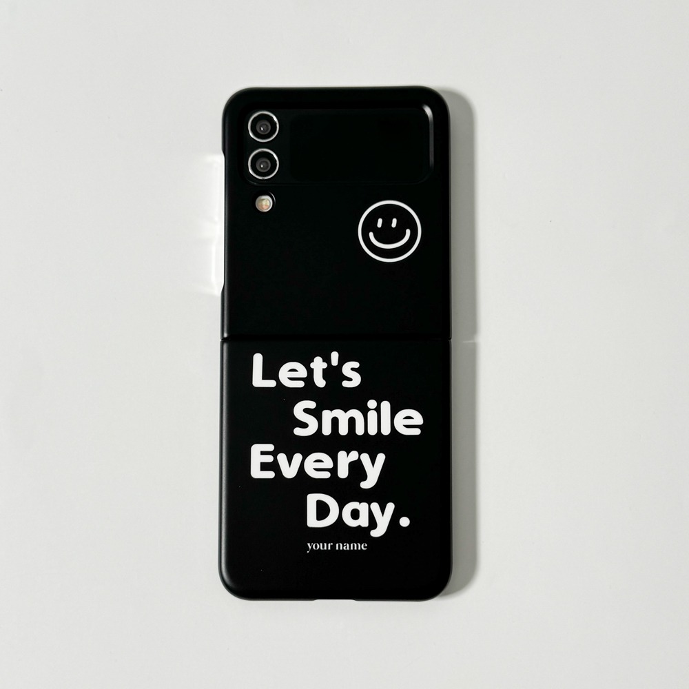 Let&#039;s Smile Every Day 02 레츠 스마일 에브리 데이 02 (Z 플립 3.4.5 하드 케이스)